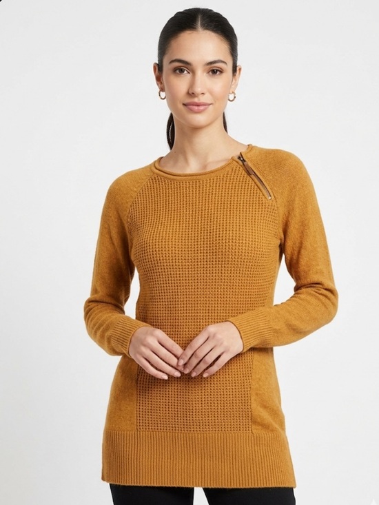 Reitmans Tops - Reitmans Ribbed Knit Top – Size XS | Mustard Cozycore | Fall Capsule |